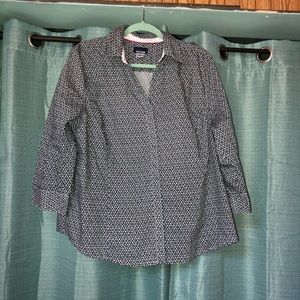 Basic Editions Blue button down shirt size xxl